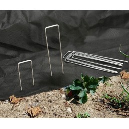 Metaliniai inkariniai kaiščiai agrotekstilei 15x3 cm 100 vnt