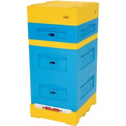 Wielkopolska 12 rėmų avilys su aukštu higienišku dugnu,