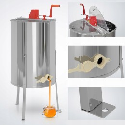 RANKINIO PASUKIMO RADIALINIS MEDUS EXTRAKTORIUS 4 RĖMŲ MEDUS CENTRIFUGRIS