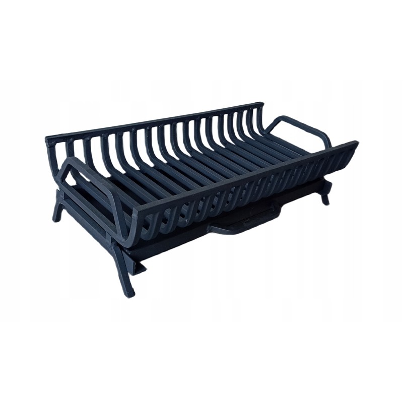 Stovimos grotelės su pelenų keptuvėje