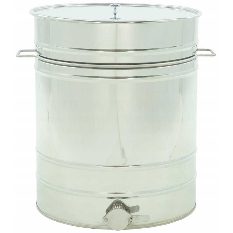 Siūlome 100l skaidrintuvą su nerūdijančio plieno vožtuvu ir rankenėlėmis - labai geras lenkiškas gaminys!