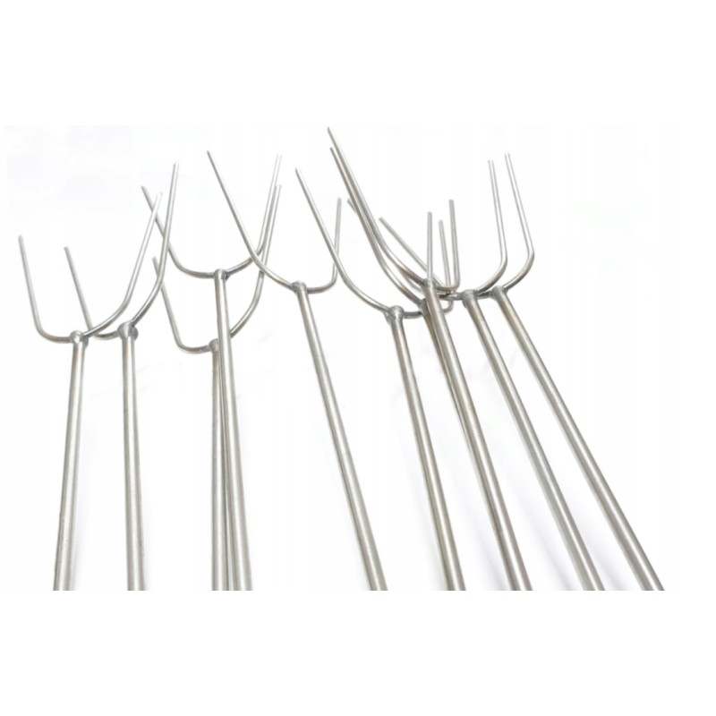 Nerūdijančio plieno pagaliukai laužui, kepsninės pagaliukai, 140 cm, 10 vnt! + pakaba