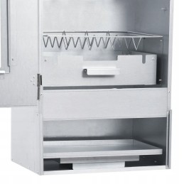 Vidaxl rūkykla su 1 kg traškučių 44 5x29x83 cm