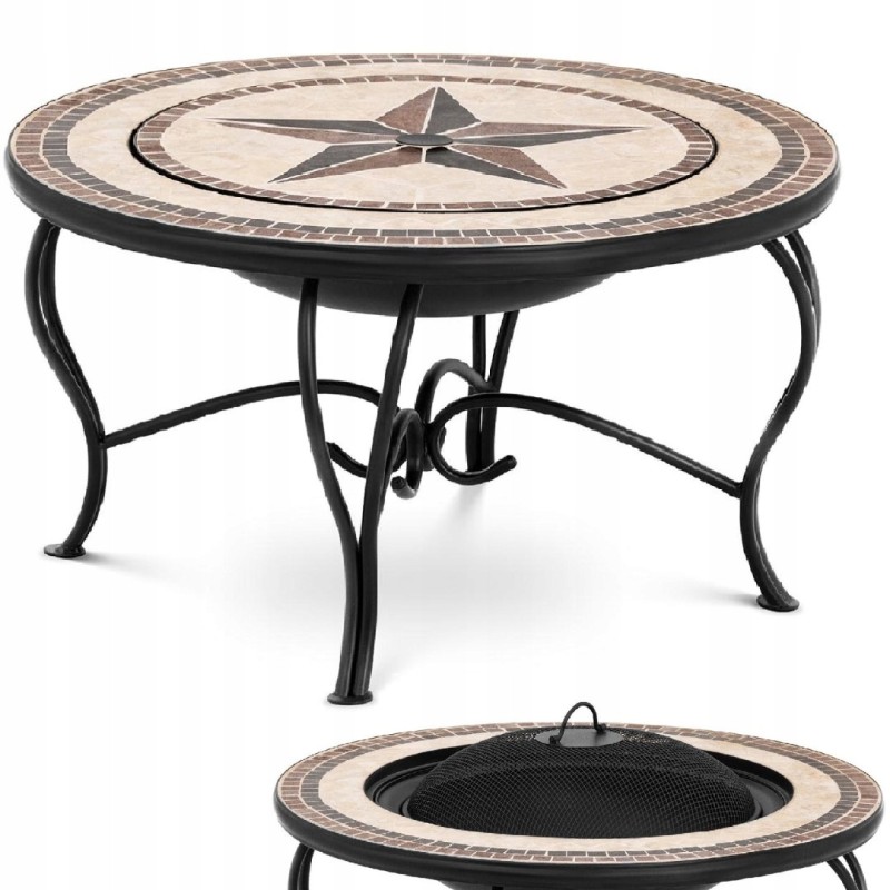 Židinio dubuo sodui terasoje su židiniu