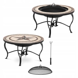 Židinio dubuo sodui terasoje su uždanga, skersmuo 76 cm