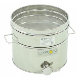 Nerūdijančio plieno skaidrintuvas 30l su rankenomis ir sieteliu - klasikinė linija