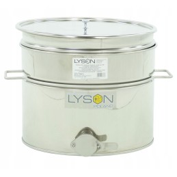 30l nerūdijančio plieno skaidrintuvas su rankenomis ir sieteliu - klasikinė linija