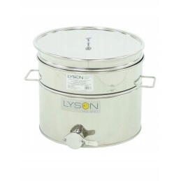 30l nerūdijančio plieno skaidrintuvas su rankenomis ir sieteliu - klasikinė linija