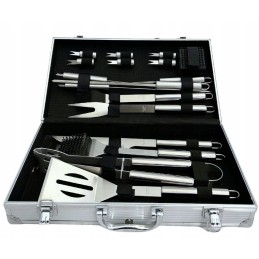 Grilio reikmenų rinkinys su lagaminu