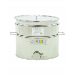 Nerūdijančio plieno skaidrintuvas 30l su rankenomis ir sieteliu