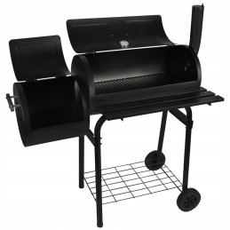 Dviejų funkcijų sodo grilis su rūkykla + G5165 ratais