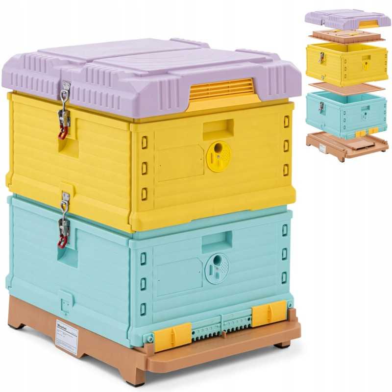 Bičių avilys iš izoliuoto polipropileno, 2 korpusai 54 x 44 cm