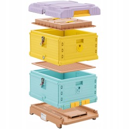 Bičių avilys iš izoliuoto polipropileno, 2 korpusai 54 x 44 cm