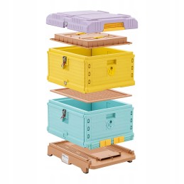 Bičių avilys iš izoliuoto polipropileno, 2 korpusai 54 x 44 cm