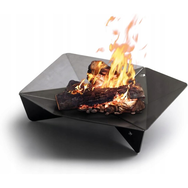 Trivietis 65 židinys - dizainerių sukurtas židinys ir grilis - terasai ir sodui - rūdžių korteno plienas