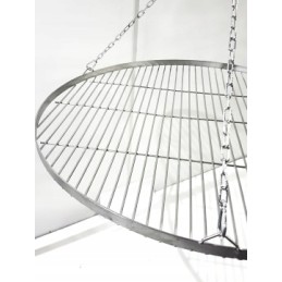 Nerūdijančio plieno, rūgščiai atsparios grotelės, 100 cm apvalios