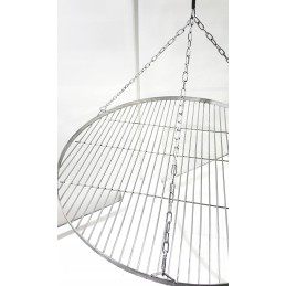 Nerūdijančio plieno, rūgščiai atsparios grotelės, 100 cm apvalios