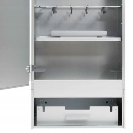 Vidaxl rūkykla su medžio drožlėmis 44 5x29x83 cm plienas