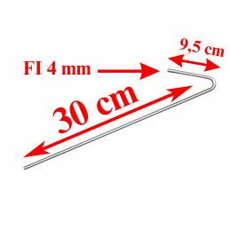 Inkariniai kaiščiai geotinklei geotinklelis 30cm. 30 vienetų.