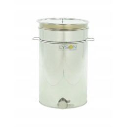 Medaus skaidrintuvas, 70l. nerūdijančio plieno, su rankena ir sietu - plikas