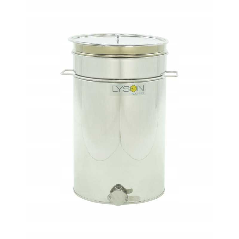 Medaus skaidrintuvas, 70l. nerūdijančio plieno, su rankena ir sietu - plikas