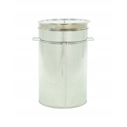 Medaus skaidrintuvas, 70l. nerūdijančio plieno, su rankena ir sietu - plikas