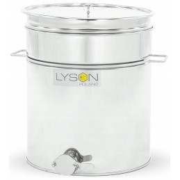 Siūlome 50l skaidrintuvą su nerūdijančio plieno vožtuvu, rankenomis ir sieteliu - labai geras lenkiškas gaminys!