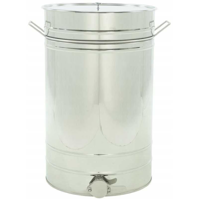 Medaus skaidrintuvas, 150l. nerūdijančio plieno, su rankenomis - plikas