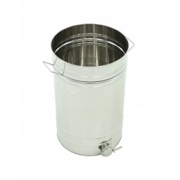 Medaus skaidrintuvas, 150l. nerūdijančio plieno, su rankenomis - plikas