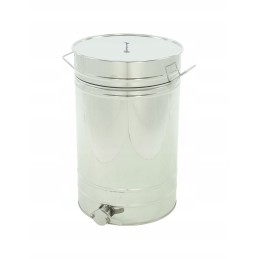 Medaus skaidrintuvas, 150l. nerūdijančio plieno, su rankenomis - plikas