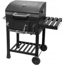 Grilis su anglimis 57,5x42cm kampinės ketaus grotelės + Activa dangtis