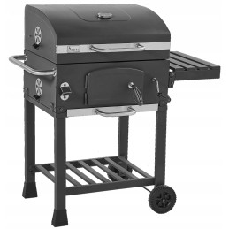 Grilis su anglimis 57,5x42cm kampinės ketaus grotelės + Activa dangtis