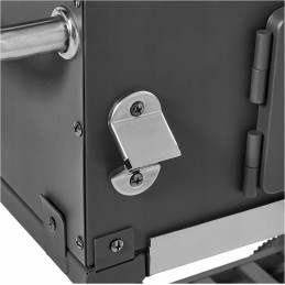 Grilis su anglimis 57,5x42cm kampinės ketaus grotelės + Activa dangtis