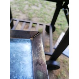 Grilis su anglimis 57,5x42cm kampinės ketaus grotelės + Activa dangtis