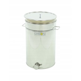 Siūlome 70l skaidrintuvą su rankenomis, horizontaliu sietu ir nerūdijančio plieno vožtuvu - labai geras lenkiškas gaminys!