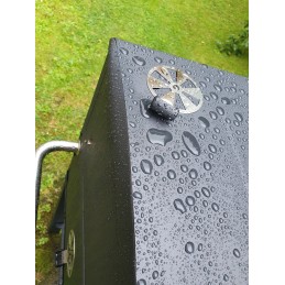 Grilis su anglimis 57,5x42cm kampinės ketaus grotelės + Activa dangtis