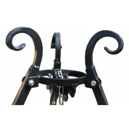 Sodo trikojis grilis su nerūdijančio plieno grotelėmis, komplektas