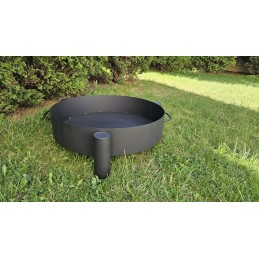 Sodo trikojis grilis su nerūdijančio plieno grotelėmis, komplektas