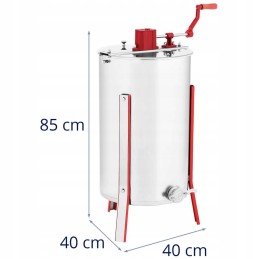 Honey extractor - diagonal - manual - 3-frame