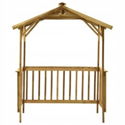 Grilio stogas, 163,5x93x210 cm, impregnuota pušies mediena