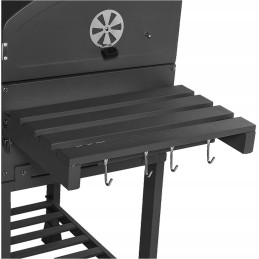 Grilis su anglimis 57,5x42cm kampinės ketaus grotelės + Activa dangtis