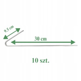 Inkariniai kaiščiai geotinklei, agrotekstilė geotinkleliui, 30 cm, skersmuo 4 x 30 vnt
