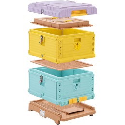 Bičių avilys iš izoliuoto polipropileno, 2 korpusai 54 x 44 cm