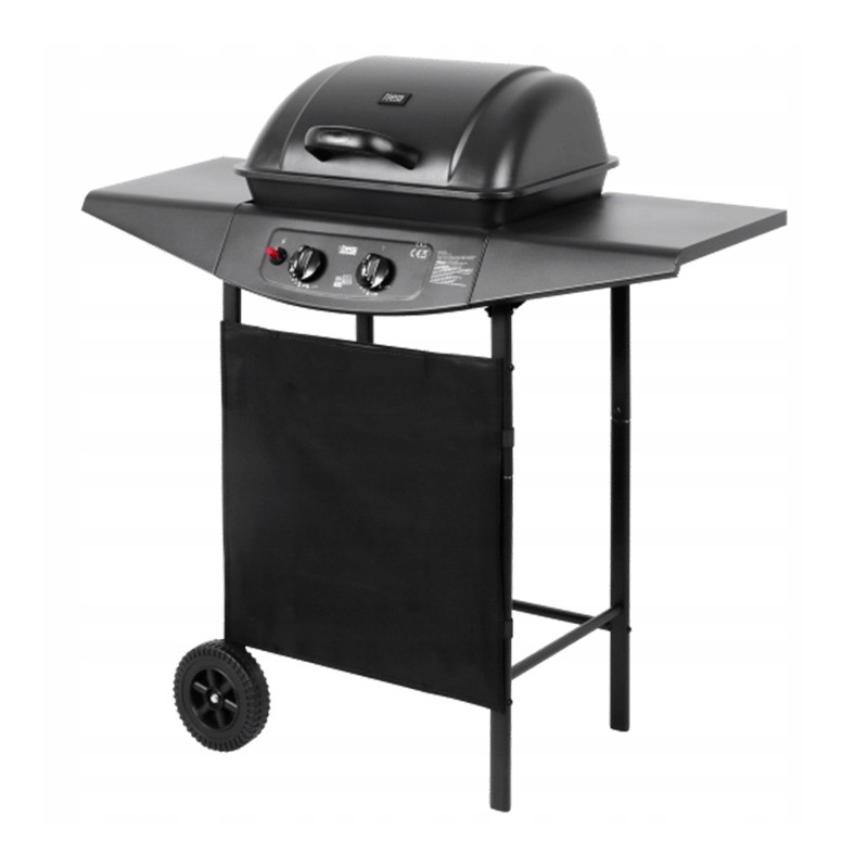 Sodo dujinis grilis, nerūdijančio plieno ketaus grotelės, 5kW