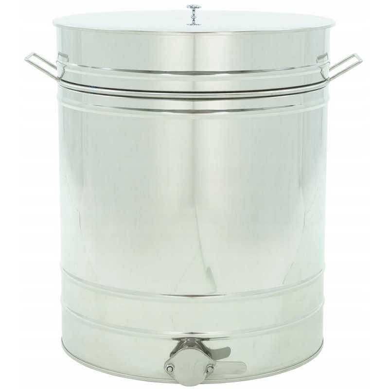 Siūlome 200l skaidrintuvą su nerūdijančio plieno vožtuvu ir rankenėlėmis - labai geras lenkiškas gaminys!