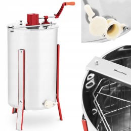 Honey extractor, honey centrifuge, manual, 3-frame, steel