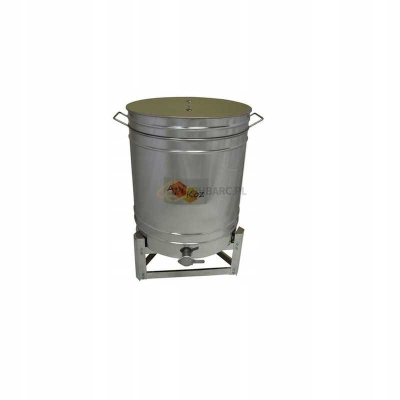 Medaus skaidrintuvas 100l, nerūdijančio plieno, su sieteliu - apikoz