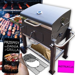 Didelės grotelės su ketaus grotelėmis ant xxl ratų