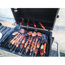 Didelės grotelės su ketaus grotelėmis ant xxl ratų