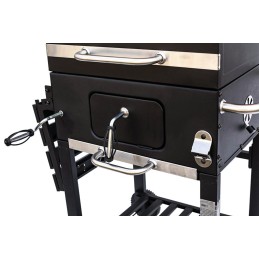 Didelės grotelės su ketaus grotelėmis ant xxl ratų